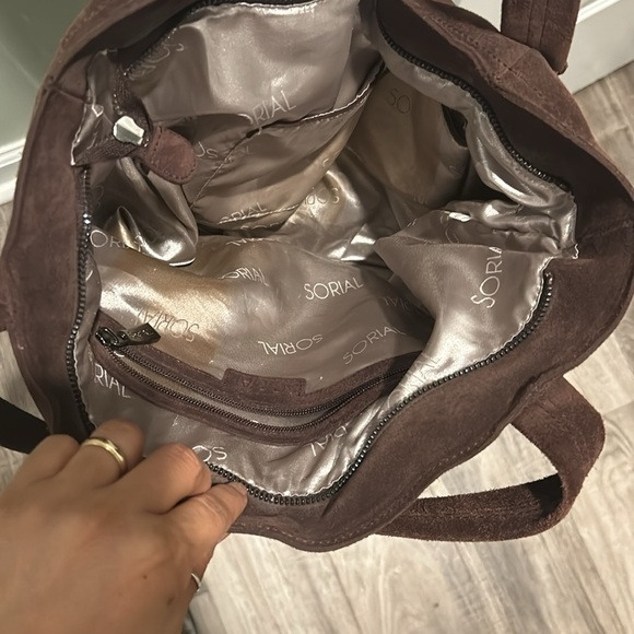 Suede fringe tote bag - Picture 4 of 8